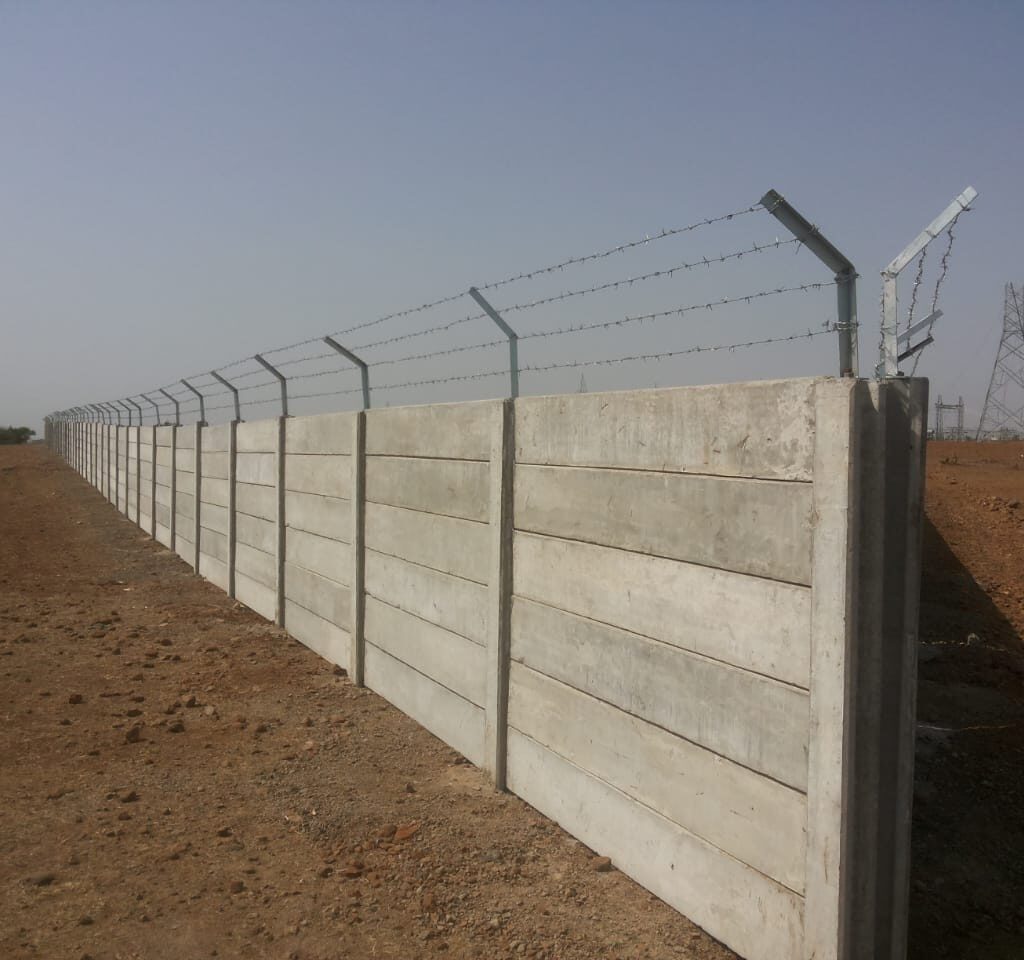 Precast Compound Wall | cement products | RCC readymade compound walls in Dholera | Industry Boundary Wall | Folding Wall